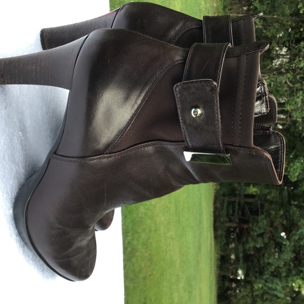 Leather brown booties AQUATALIA